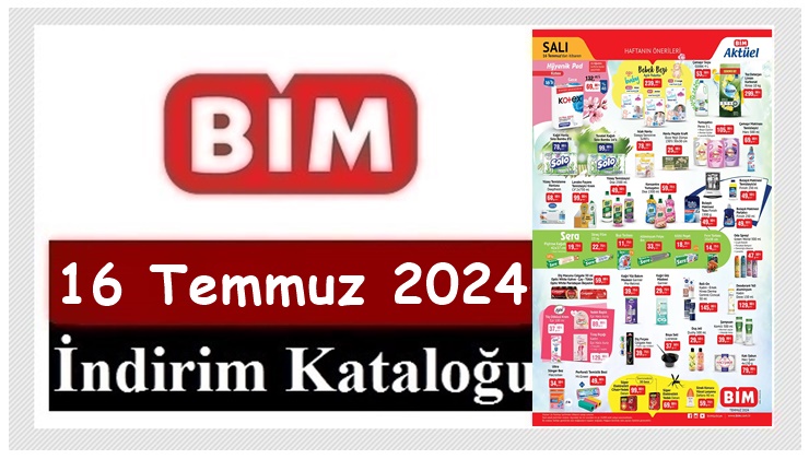16 Temmuz 2024 BİM Aktüel Ürünler Kataloğu