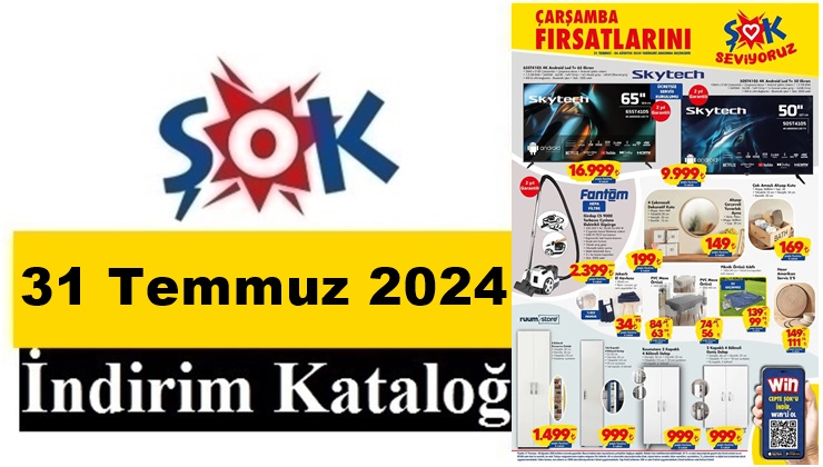31 Temmuz -1 Ağustos 2024 ŞOK Aktüel Ürünler Kataloğu
