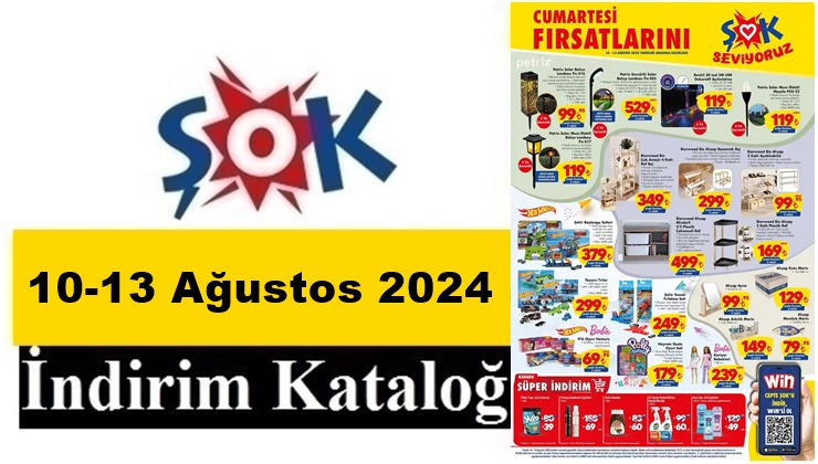 10-13 Ağustos 2024 ŞOK Aktüel Ürünler Kataloğu