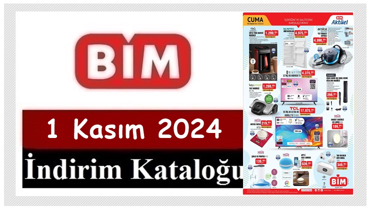 1 Kasım 2024 BİM Aktüel Ürünler Kataloğu