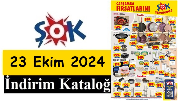 23 Ekim 2024 ŞOK Aktüel Ürünler Kataloğu