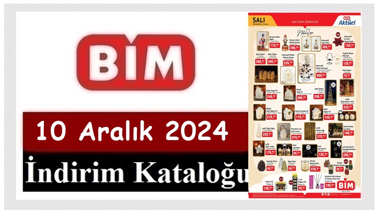 10 Aralık 2024 BİM Aktüel Ürünler Kataloğu