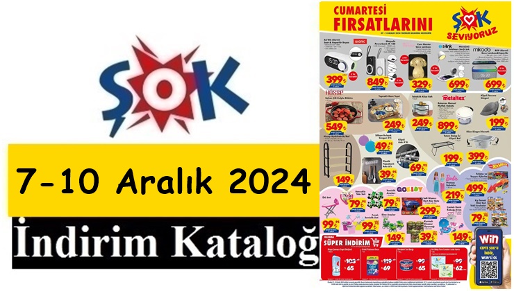 7-10 Aralık 2024 ŞOK Aktüel Ürünler Kataloğu